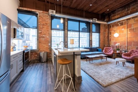 Spacious and modern Living Area at Unit 302 in The Aparthotel