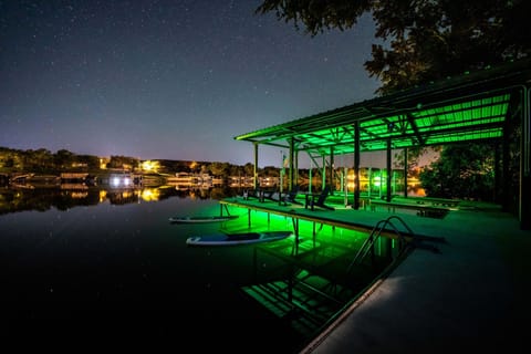  As night falls, the fishing comes alive.  Relax on the dock and gaze at the stars. Our lakeside property offers a front-row seat to a celestial spectacle, making every night magical.