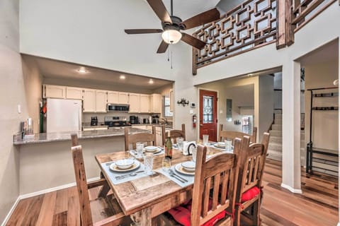 Ruidoso Vacation Rental | 3BR | 4BA | 2 Stories | 2,514 Sq Ft | Interior Stairs
