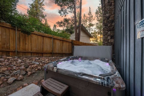 Hot Tub - Hot Tub in fenced backyard