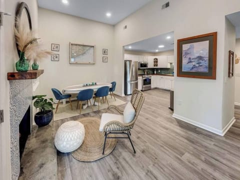Dining room opening up to kitchen.