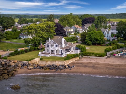 Aerial view of house