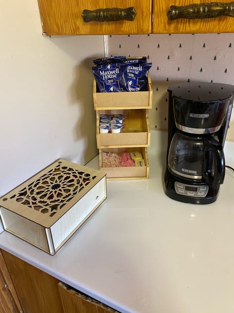 Coffee, creamer, sugar and tea to help start your morning