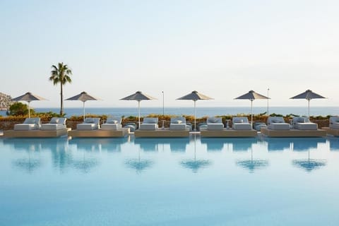 Indoor pool, 2 outdoor pools, pool umbrellas, sun loungers