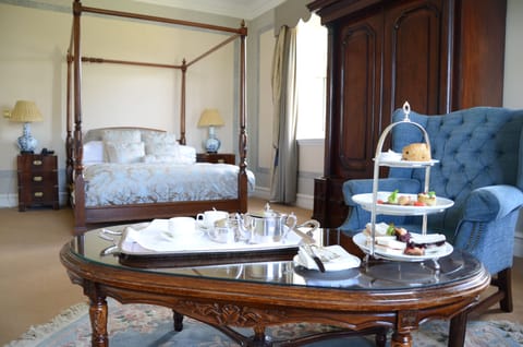 Classic Double or Twin Room | Living area | Flat-screen TV, fireplace