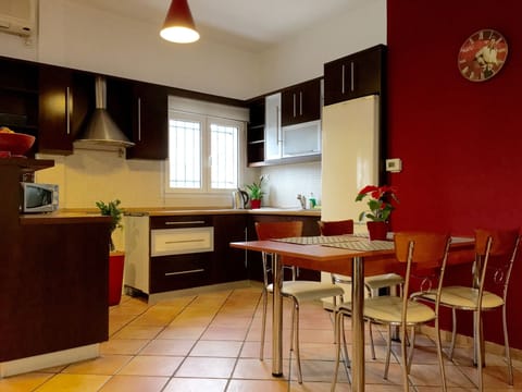 Family Apartment | Private kitchen | Fridge, microwave, freezer