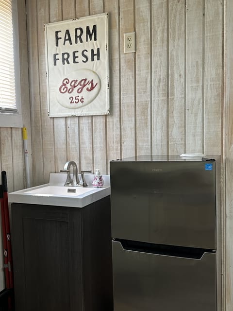 Small dorm size refrigerator with freezer