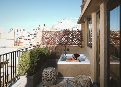 Suite, Terrace (Hot Tub) | Premium bedding, free minibar items, in-room safe, soundproofing