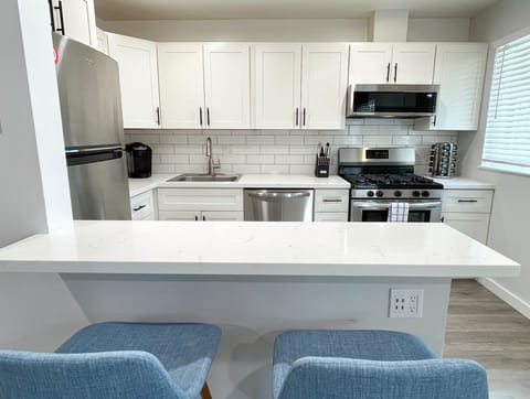 Outfitted Kitchen with Cuisinart cookware, and complimentary coffee