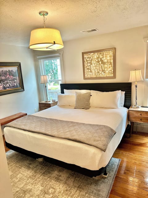 King bed in primary bedroom
