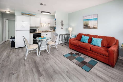 Living room with queen size sleeper sofa