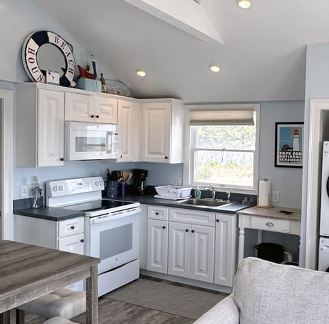 ...with a well equipped kitchen...