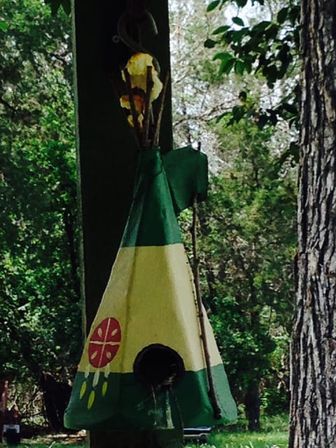 Appropriate bird house.