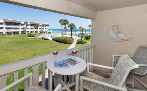 A balcony in our Vacation Rental in New Smyrna Beach