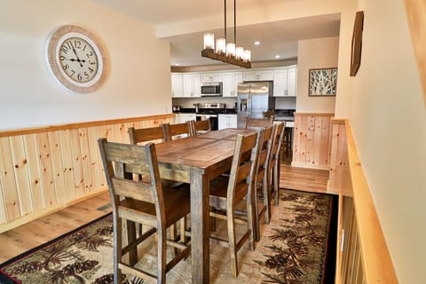 Dining room with seating for 8.