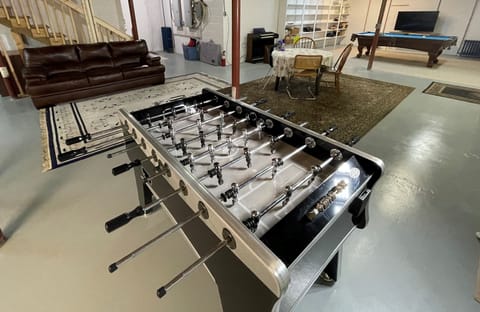 Foosball table is ready for your play.