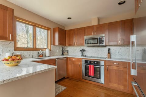Remodeled and fully equipped kitchen for preparing gourmet meals