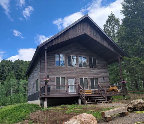 this home is perched proudly on the Ridgeline that runs down the valley