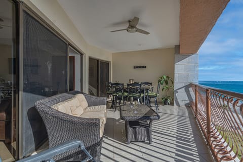 The patio and view to the East.