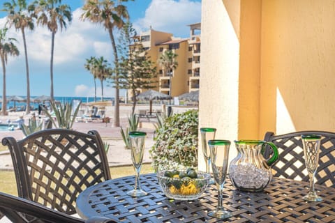 Enjoy ground floor beauty and convenience from your patio