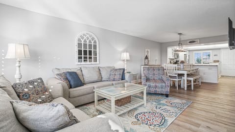 Living room through to kitchen