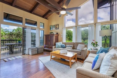 Comfy cozy post beach day living room