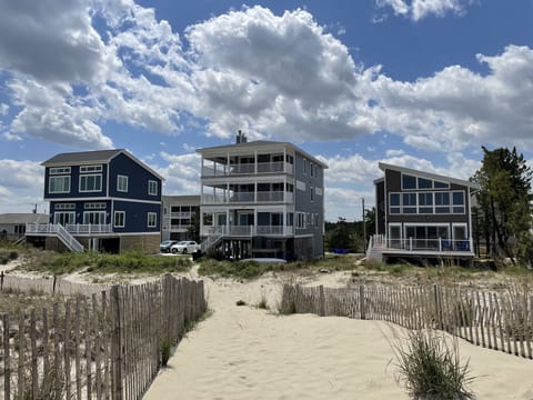 Beach side of house.  