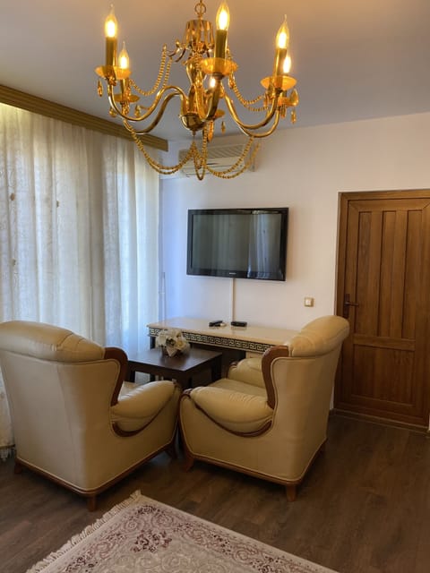 Premium Room, 1 Queen Bed, Non Smoking | Living area | Flat-screen TV