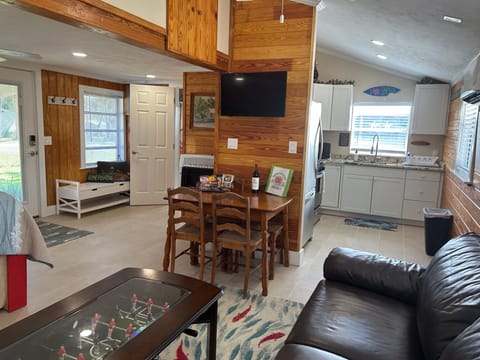 Foosball coffee table, table and chairs