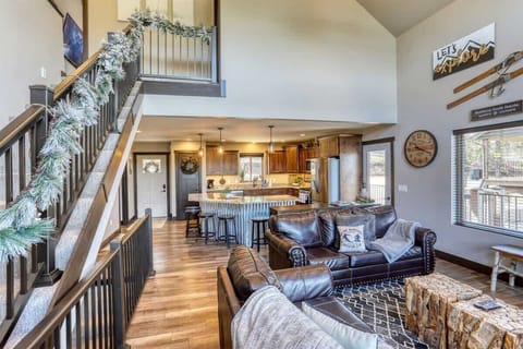 Living Room with Staircase