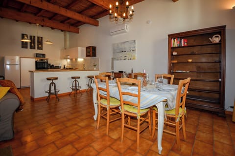 Living room with dining area