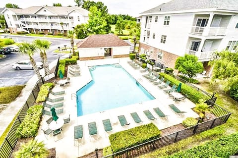 Beautiful pool steps from the condo!