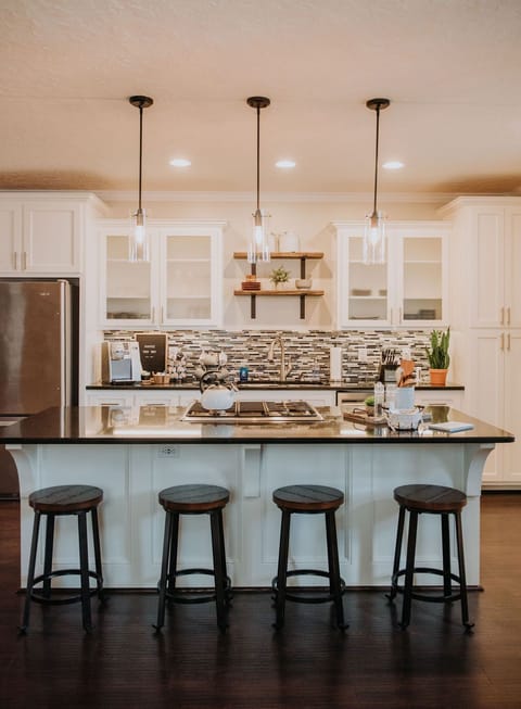 The loft is spacious yet cozy. Equipped with everything you need for your stay.