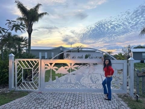 New front gate ,  first guest to visit once installed 