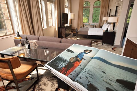 Premium bedding, down comforters, pillowtop beds, in-room safe