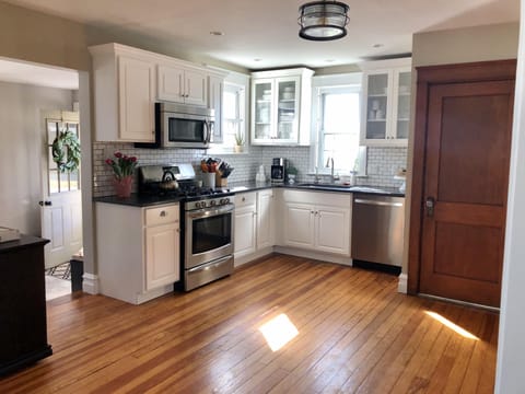 Kitchen featuring stainless appliances and granite countertops!  