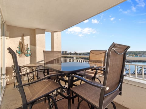 Living Room Balcony with Table and Chairs