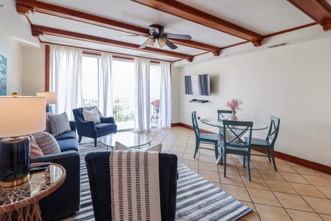 Living room and dining area