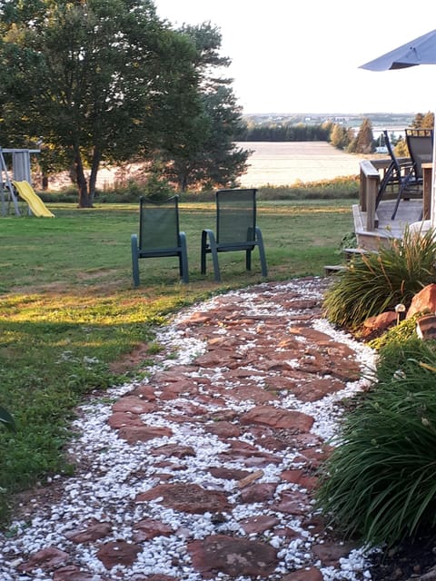 Side view of the house with play area to the left.
West River View From the deck