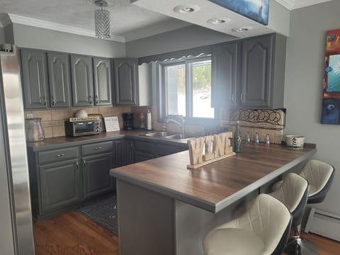 kitchen is well stocked with more than enough for a party of 20