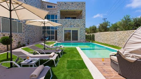 Stunning outdoor area of the villa