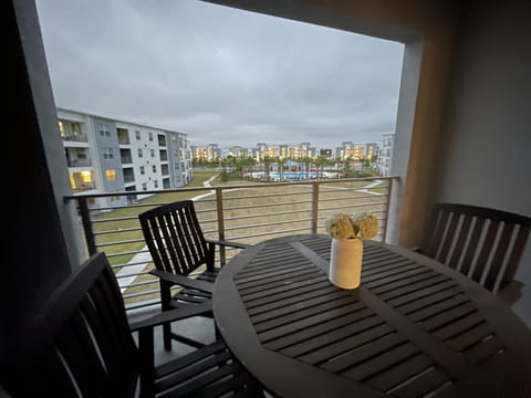 Porch pool view