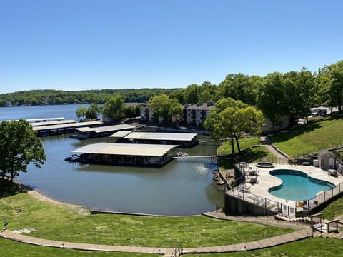 View of the Cove & Pool with the main channel in the distance