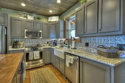 Fully stocked kitchen