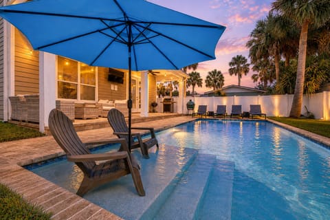Your own private pool oasis—loungers, sunshine, and space to unwind