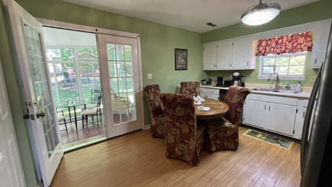 Kitchen with dining table.