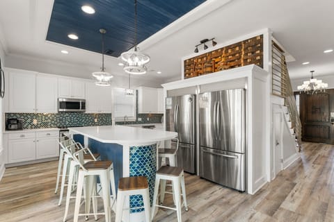 Open Kitchen with Island Bar