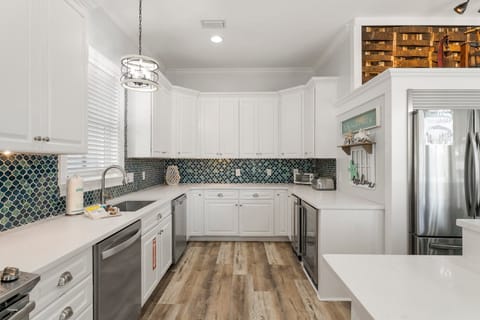 Open Kitchen with Island Bar