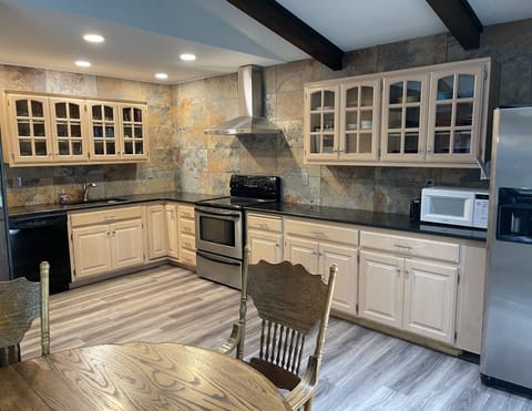 Fully stocked kitchen