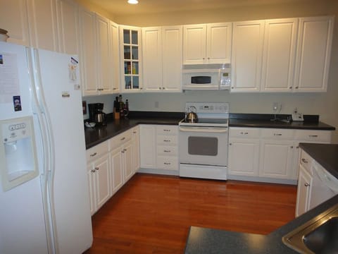 Fully stocked kitchen